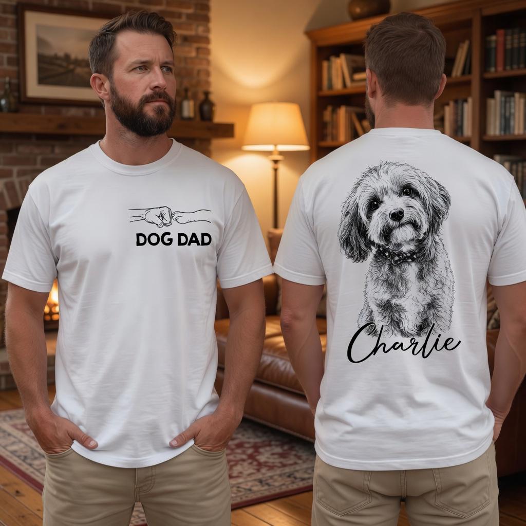 Personalized Dog Dad Custom Pet Photo Name Father Day Fathers Day American Dog Dads Pet Lover Humor