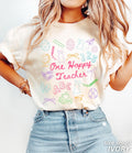 Easter Teacher Hoppy Teacher Comfort Colors Teacher Elementary Teacher Easter Tee Teacher