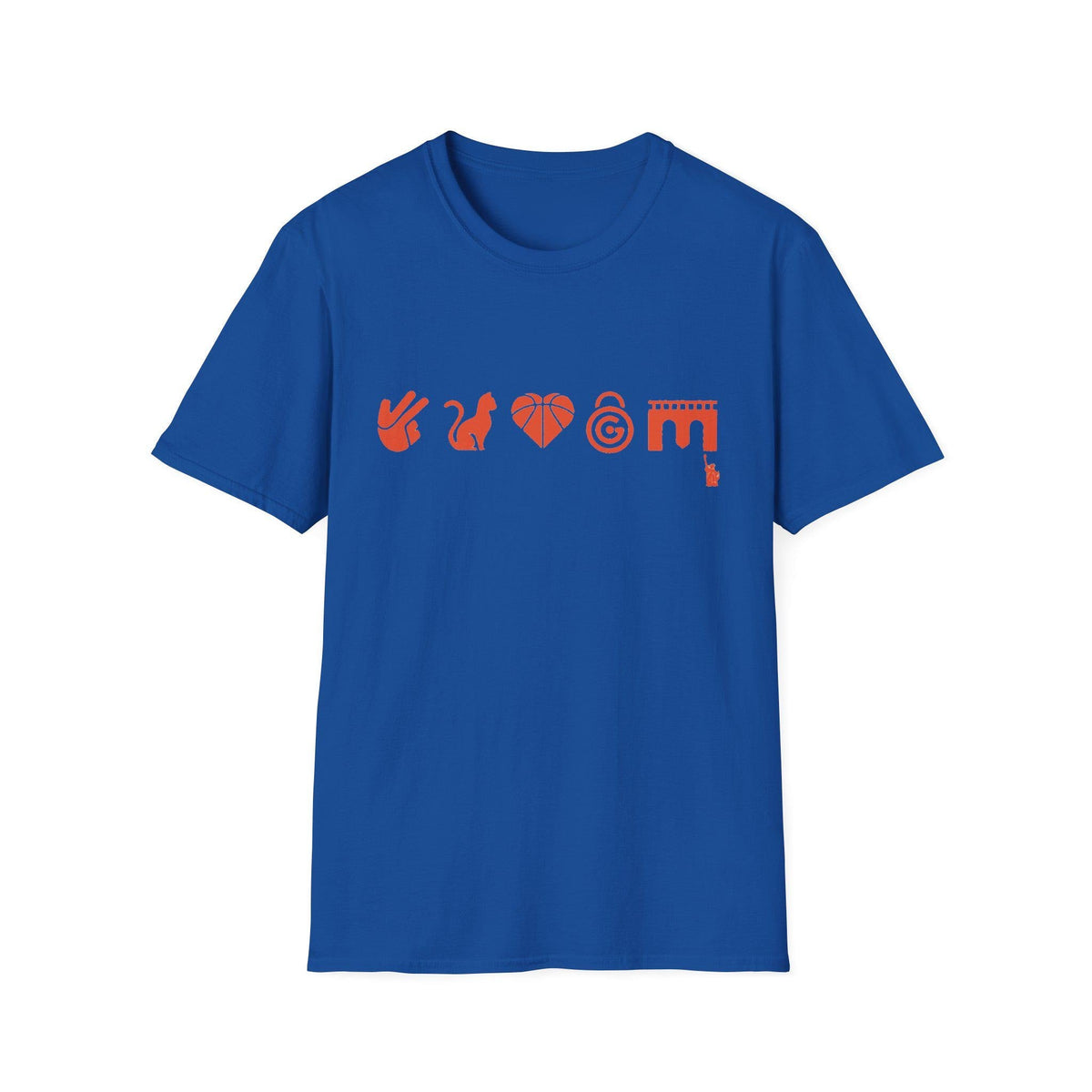 Knicks Starting Five Emojis Team Tee Black Blue Gray White York Brunson Og Kat Hart