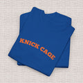Knick Cage Tee Basketball Pun Ny Basketball Team Hoops Blue Orange Game Day Sports Fan