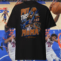 York Basketball Dunk Gothic Streetwear Orange Blue Hoops Fan Vintage Poster Basketball