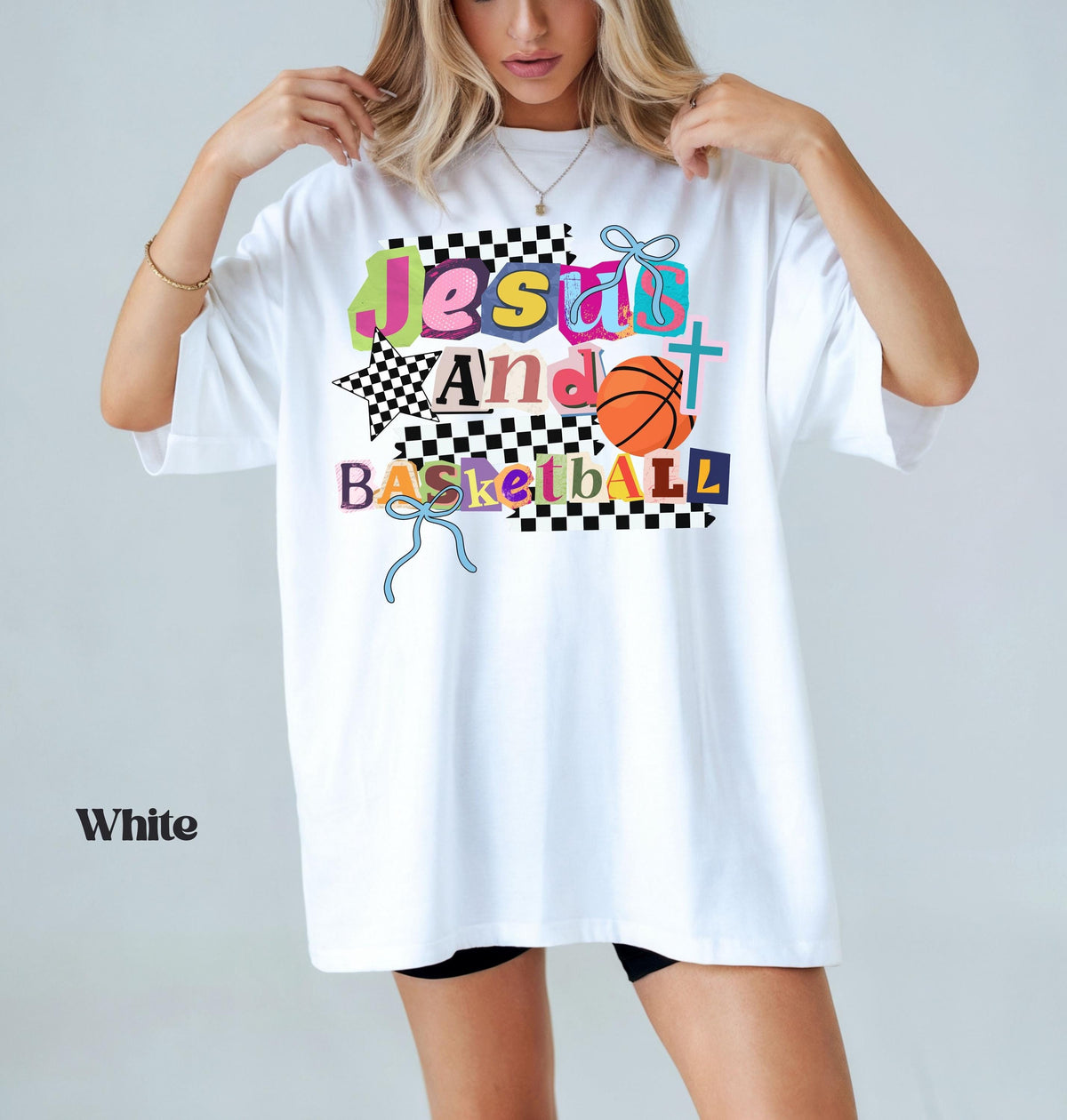 Comfort Colors Jesus Basketball Christian Basketball Mom Faith Sports Game Day Basketball