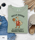 Silly Goose Basketball Goose Playing Basketball Tee Unisex