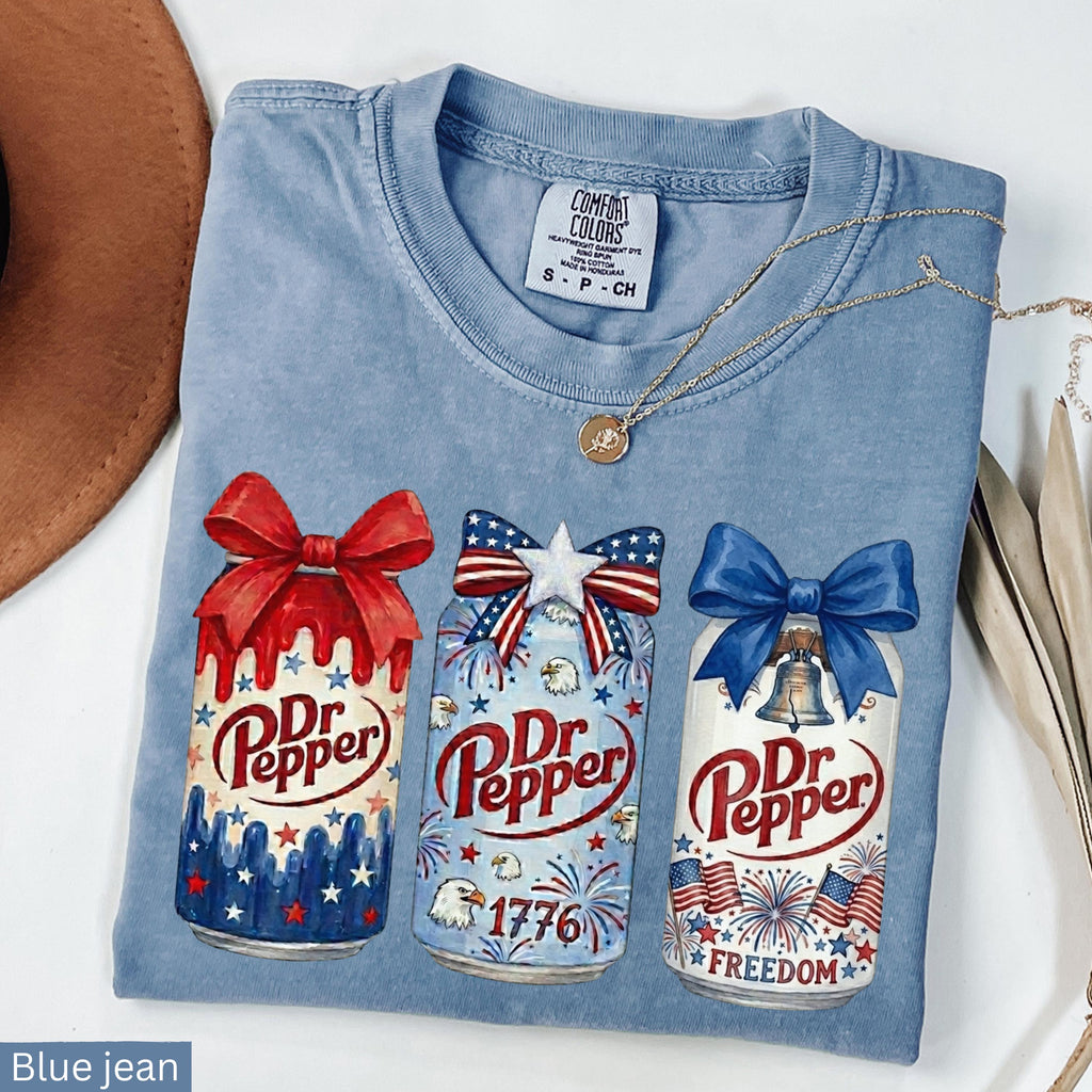 Comfort Colors Dr Pepper Patriotic 4th July Soda Tee Soda Lover