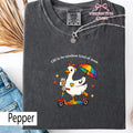 Off Rainbow Kind Mom Comfort Colors Lgbt Goose Mom Tee Rainbow Duck Pride Mom Retro Queer Mom