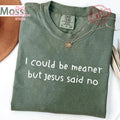 Could Meaner Jesus Said Christian Faith Humor Tee Religious Quote Comfort Colors Christian
