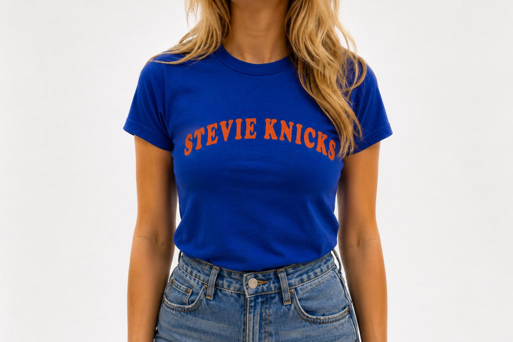 Stevie Knicks Taylor Basketball York Basketball Tee Retro Rock Music Ny Fan Royal Blue Finals