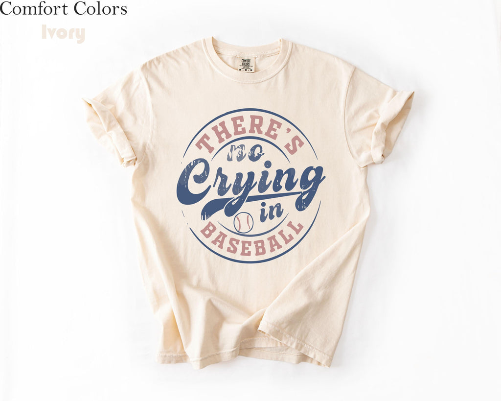 Comfort Colors Baseball Crying Baseball Baseball Game Day Baseball Mom Baseball Tee