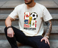 World Soccer 2026 Soccer Host Cities Usa Canada Mexico Soccer Fan Tee