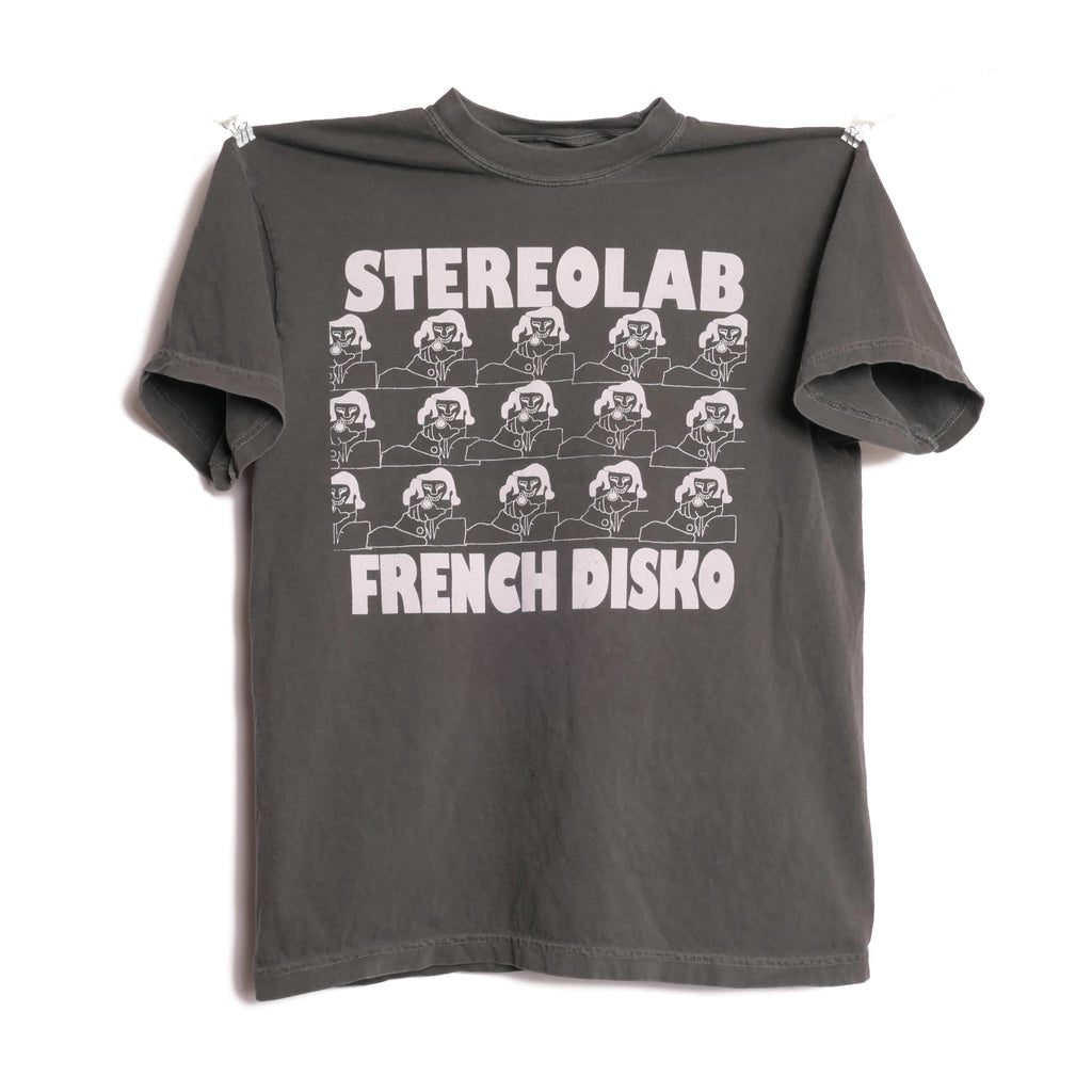 Stereolab French Disko Tee Peng Cliff Super 45 French Paris France Electronic Art Music Pop Band Tour Heavyweight Faded Med