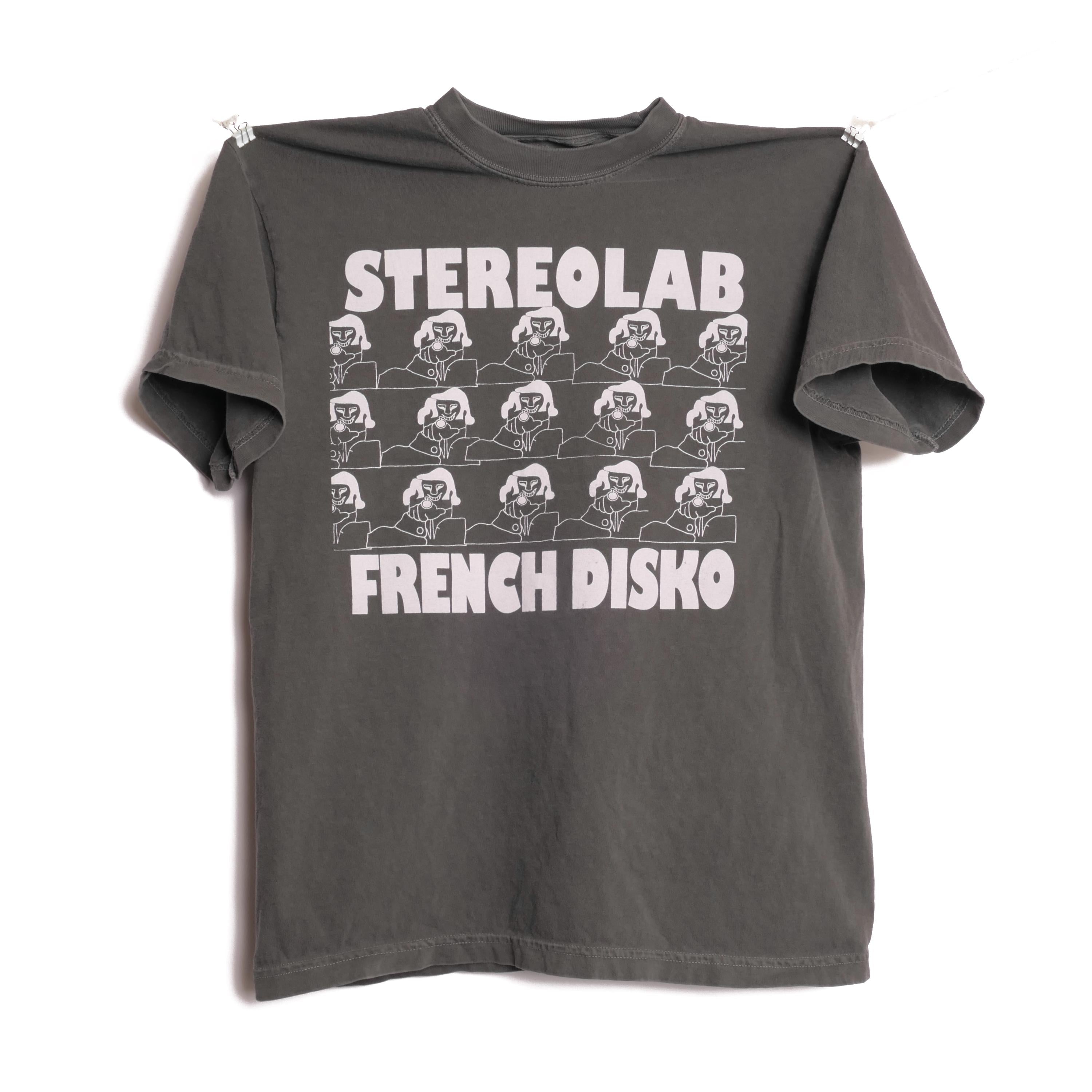 Stereolab French Disko Tee Peng Cliff Super 45 French Paris France Electronic Art Music Pop Band Tour Heavyweight Faded Med