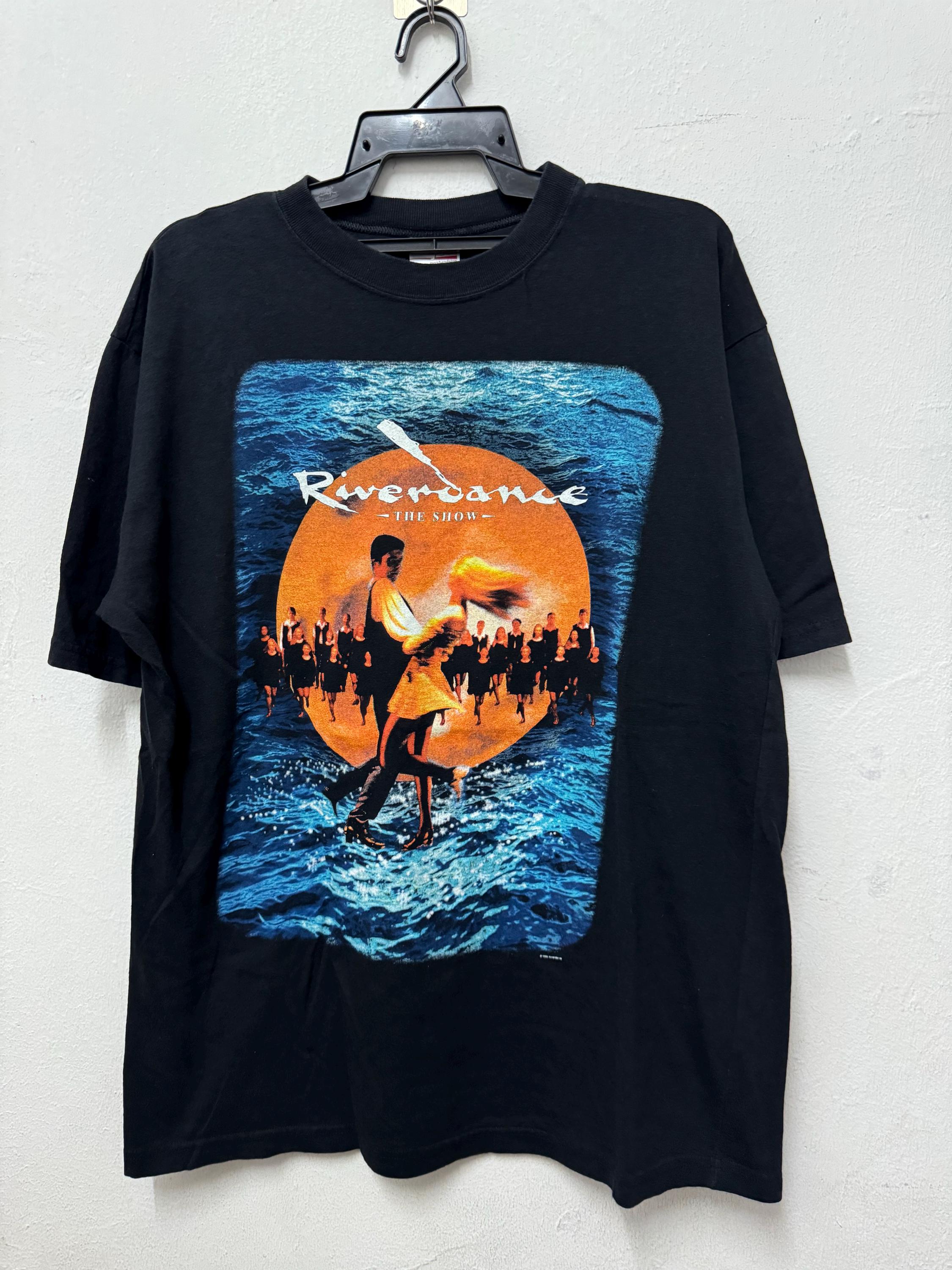 Vintage 90 Riverdance Show Michael Flatley Dancing Art Tee Film Movies Vintage Movie Size