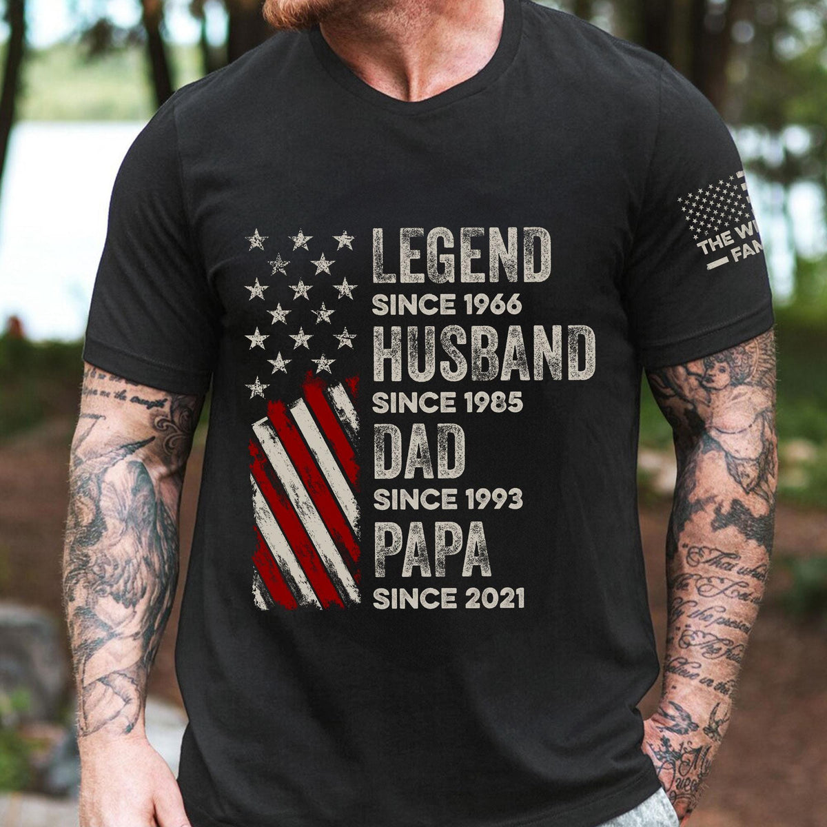 Personalized Legend Husband Dad Grandpa Custom Family Name July 4th Dad Dad America Father'S Day Dad