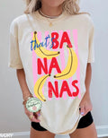 Bananas Summer Fruit Food Pun Retro Banana Summer Comfort Colors
