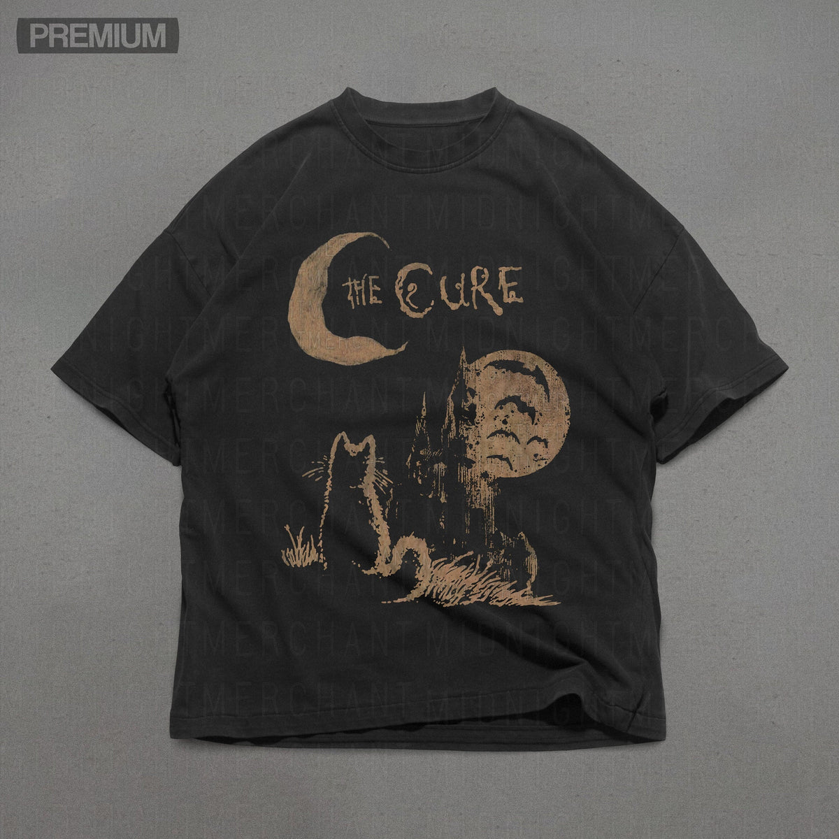 Cure Band Tee Comfort Colors Cure Oversized Ca Retro Unisex