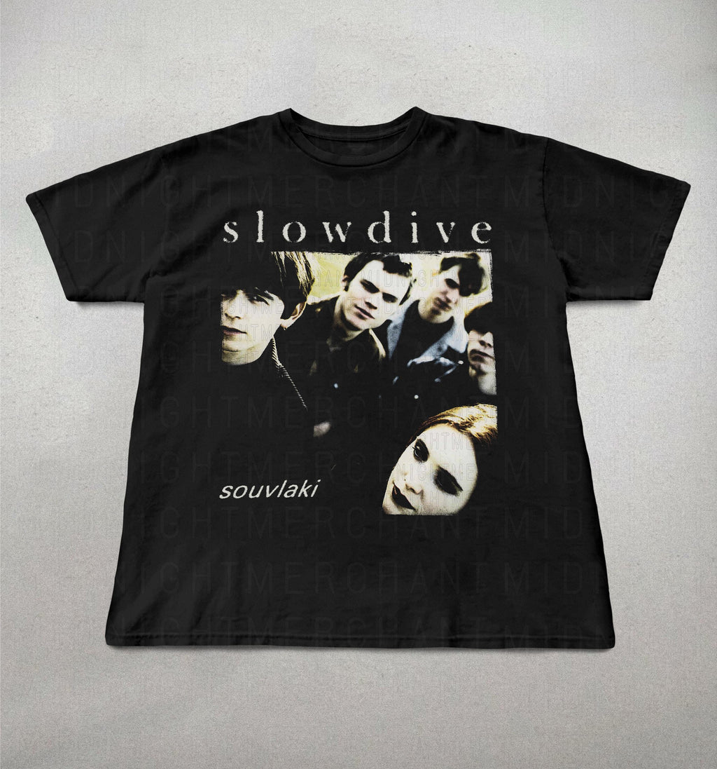 Slowdive Soulvaki 90s Band Tees Alt Rock Band Tee 90s Sheogaze Slowdive Band Tee Retro