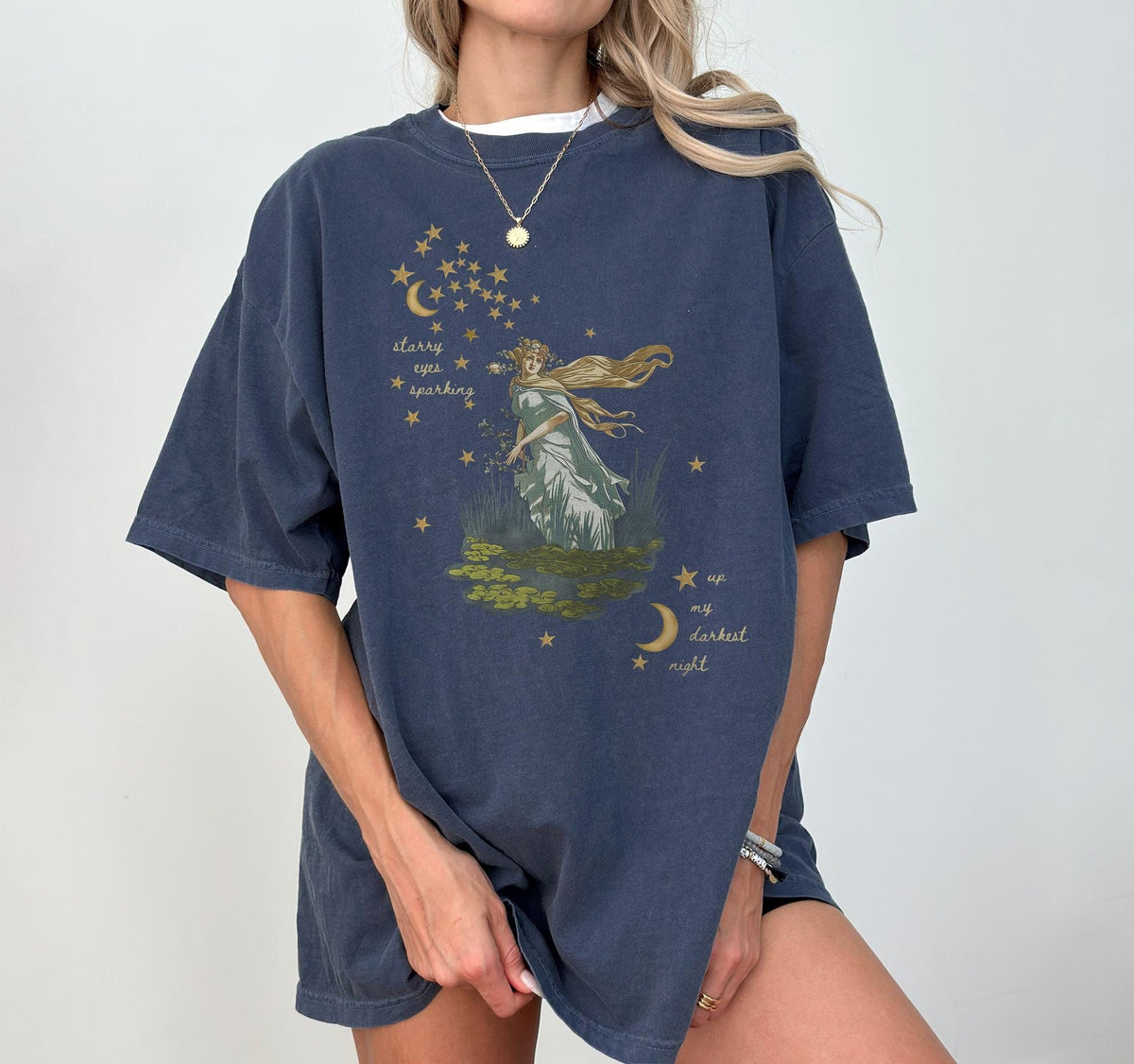 Starry Eyes Vintage Celestial Moon Stars Reputation Unisex