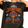 Knicks 2026 Champions Vintage Retro York Basketball Champions Tee Vintage Spor Championship Fan