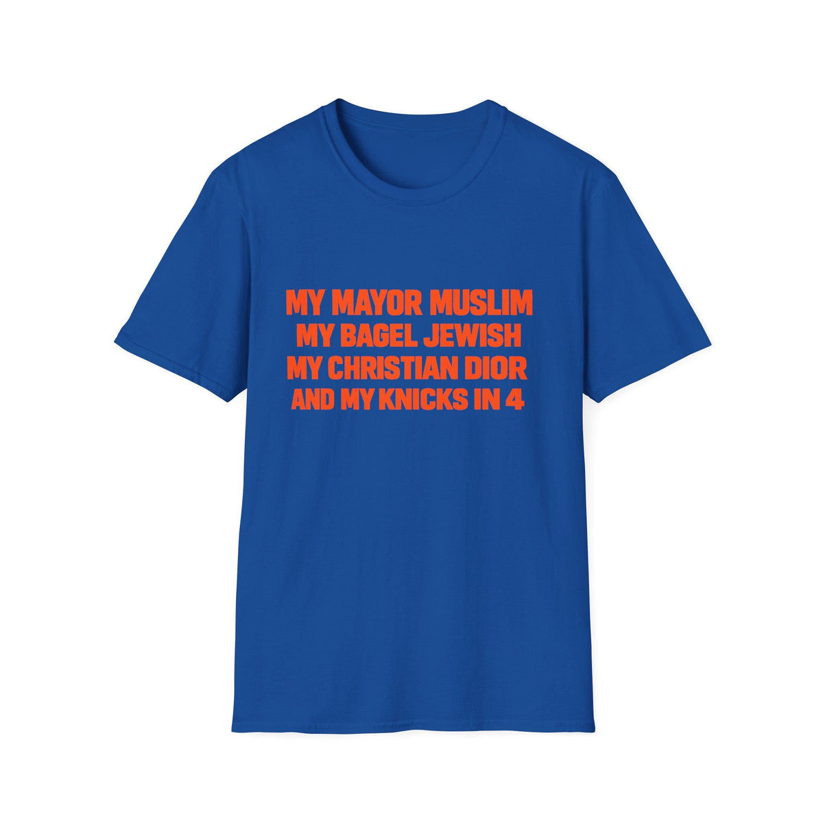 Knicks Four Tee Mayor Christian Bagel Saying York Finals Softstyle Blue Knicks Brunson