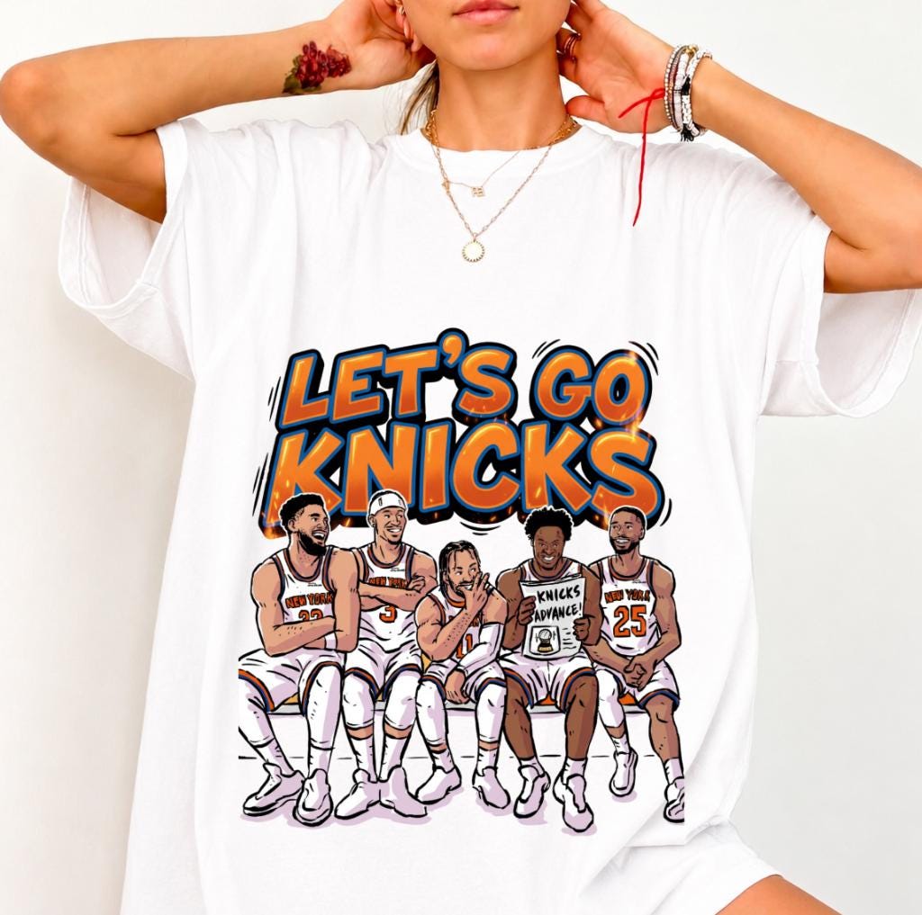 Let'S Go Knicks Vintage York Basketball Retro Hoops Fan Nyc Basketball Him