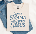 Mama Who Loves Jesus, Faith Shirt, Religious, Soft Gildan Unisex , , , Long Sleeve Tee