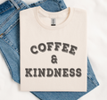 Coffee & Kindness Shirt, Coffee Gift Tee, Soft Gildan Unisex , , , Long Sleeve Tee
