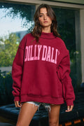IT2594-DILLYDALLY | 'dilly Dally' Mockneck Unisex , , , Long Sleeve Tee