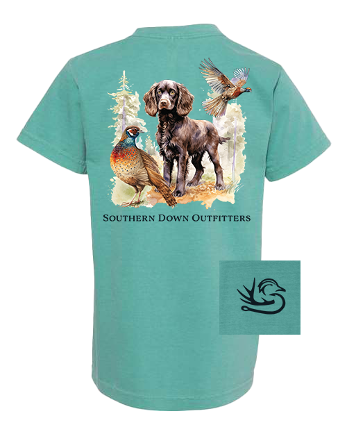 Pheasant Brittany Youth Tee Unisex , , , Long Sleeve Tee