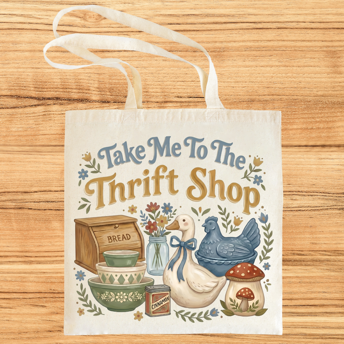 Take Me To the Thrift Shop Canvas Tote Bag Unisex , , , Long Sleeve Tee