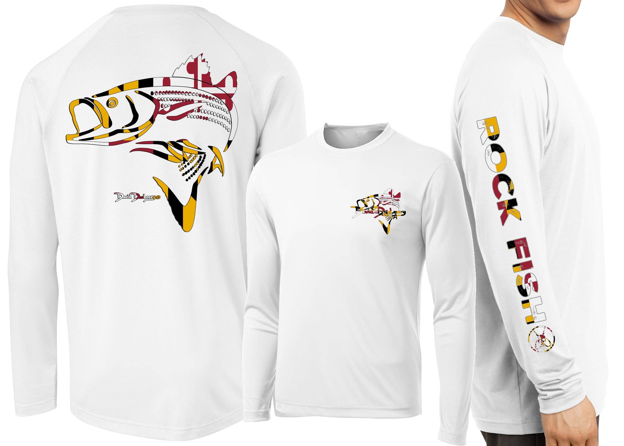 Men’S Performance Rockfish Deco Long Sleeve Unisex , , , Long Sleeve Tee