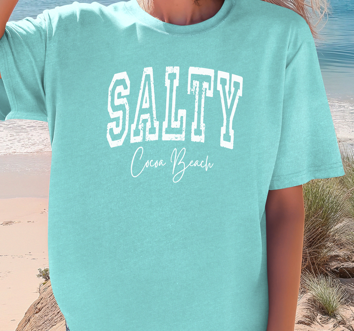 Custom Salty Shirt, Comfort Colors®, Beach, Tourist Souvenir Unisex , , , Long Sleeve Tee