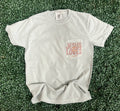 Jesus Loves You and Me On Comfort Colors Bay Pocket Tee Unisex , , , Long Sleeve Tee