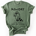 Monday, Raccoon, Coffee, Funny, Comfort Colors Unisex , , , Long Sleeve Tee