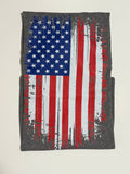 Retro American Flag Unisex , , , Long Sleeve Tee