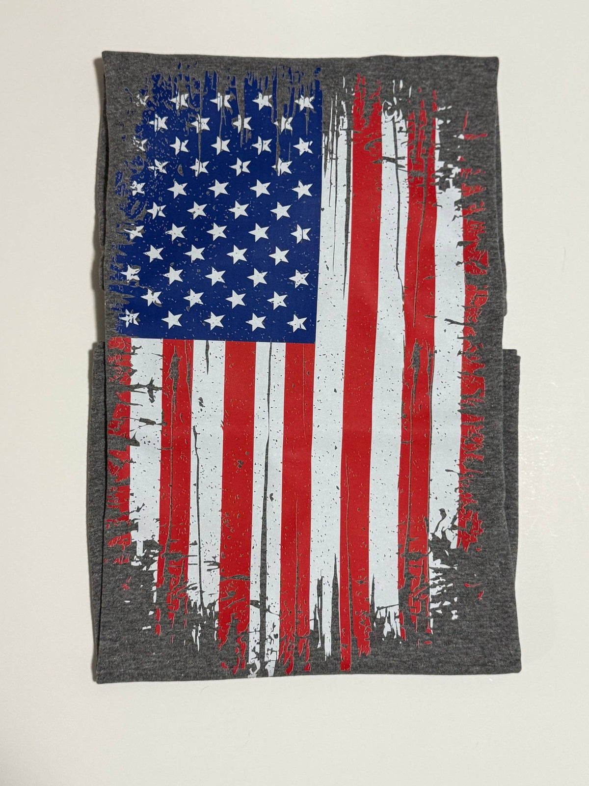 Retro American Flag Unisex , , , Long Sleeve Tee