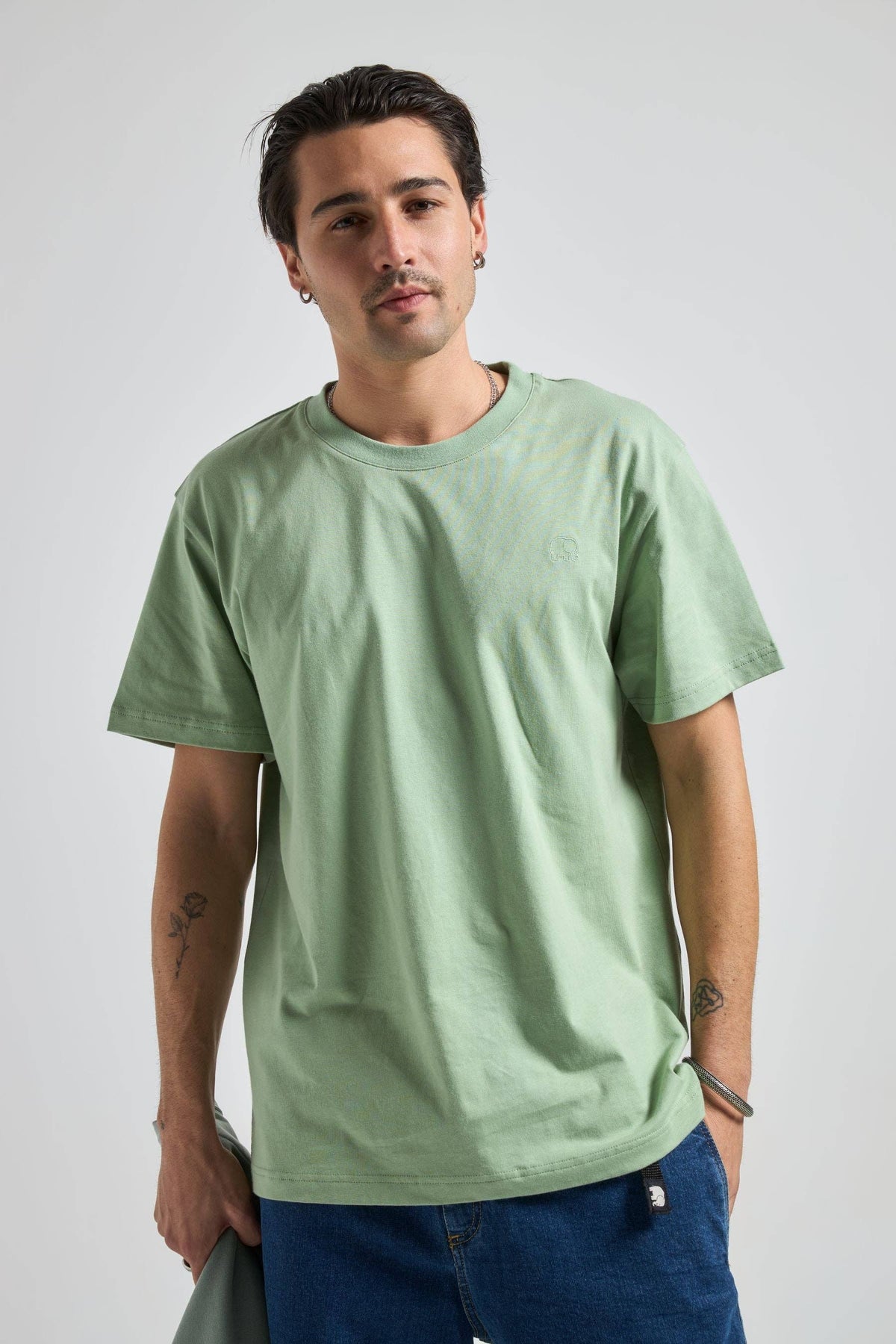 Essential Salted Moss Unisex , , , Long Sleeve Tee