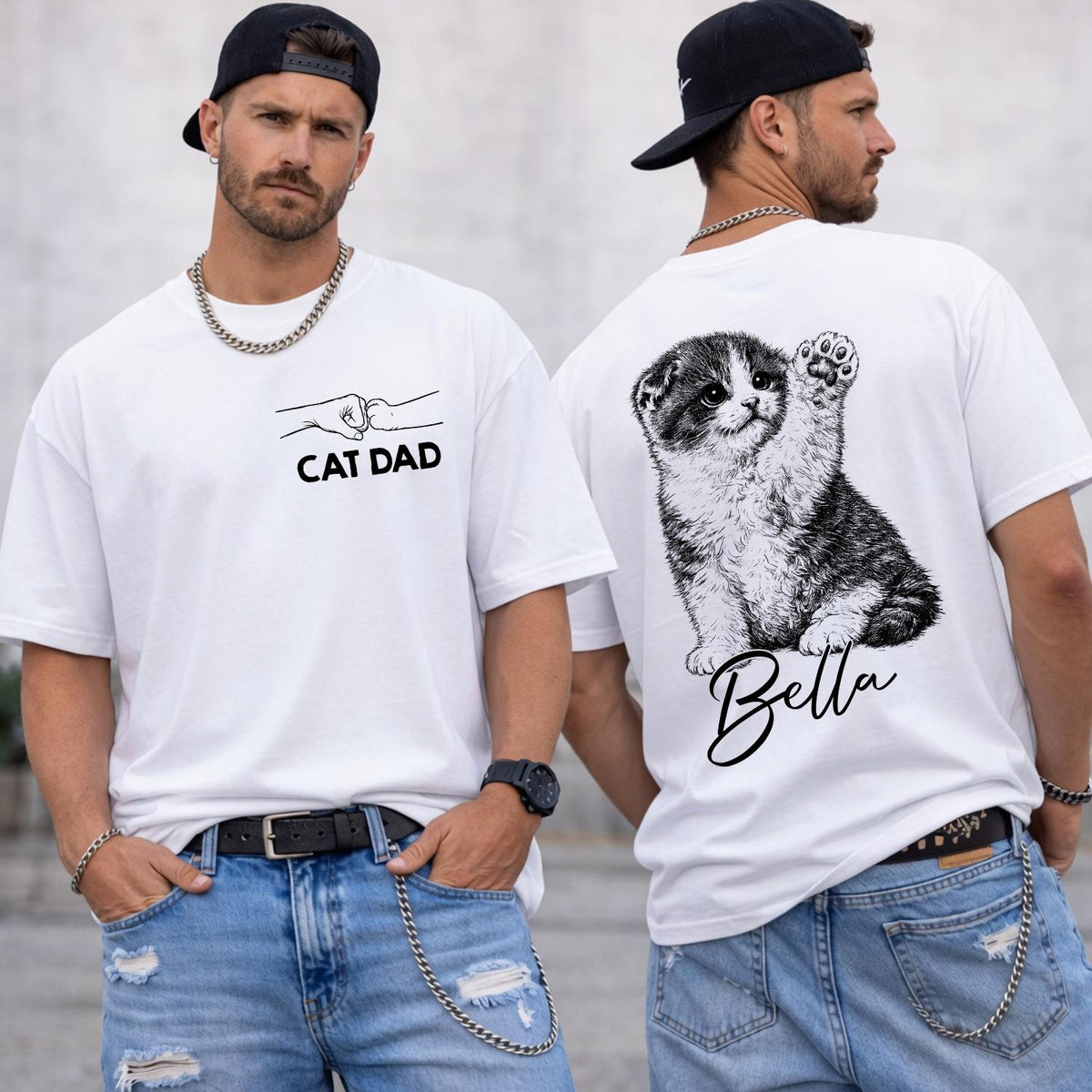 Personalized Dog Dad Custom Pet Photo Name Father Day Fathers Day American Dog Dads Pet Lover Humor