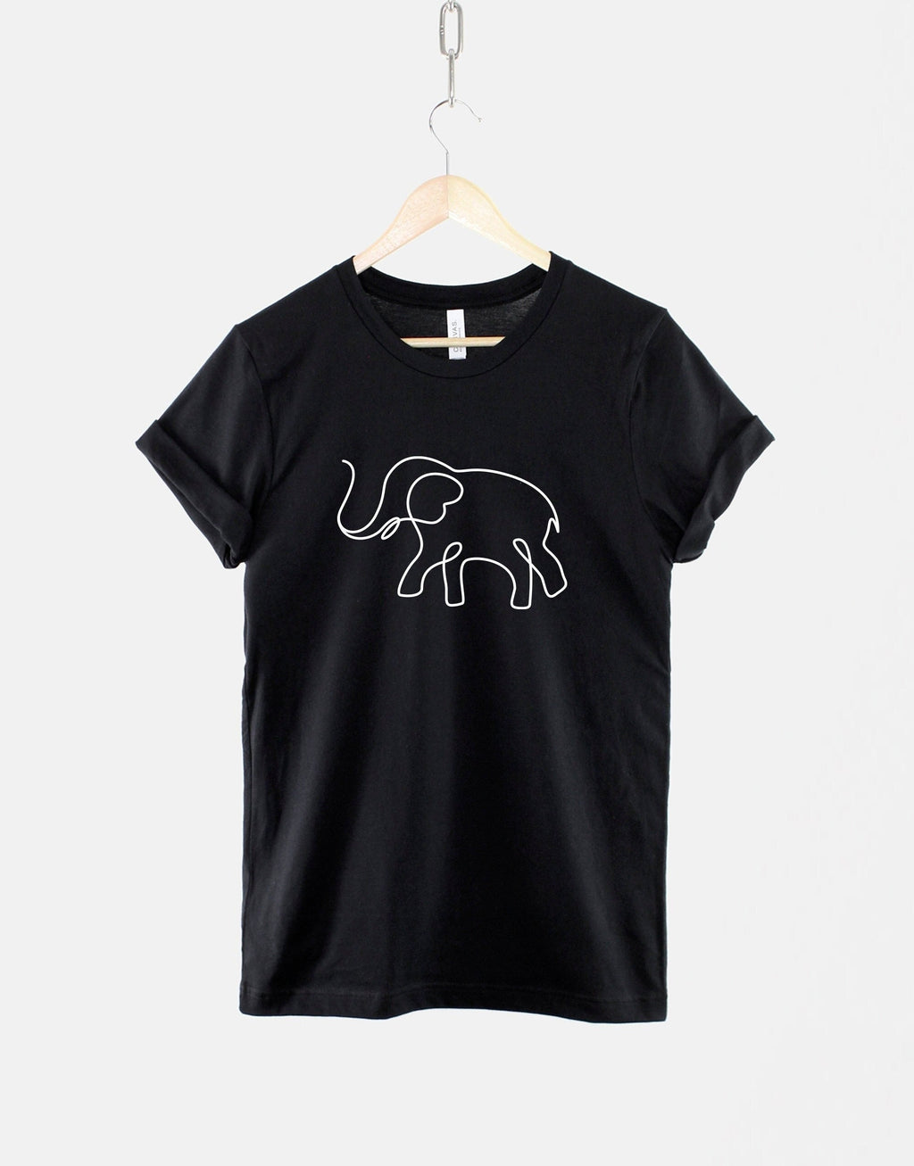 Minimalist Elephan Elephant Animal Lover Wildlife Fan Unisex