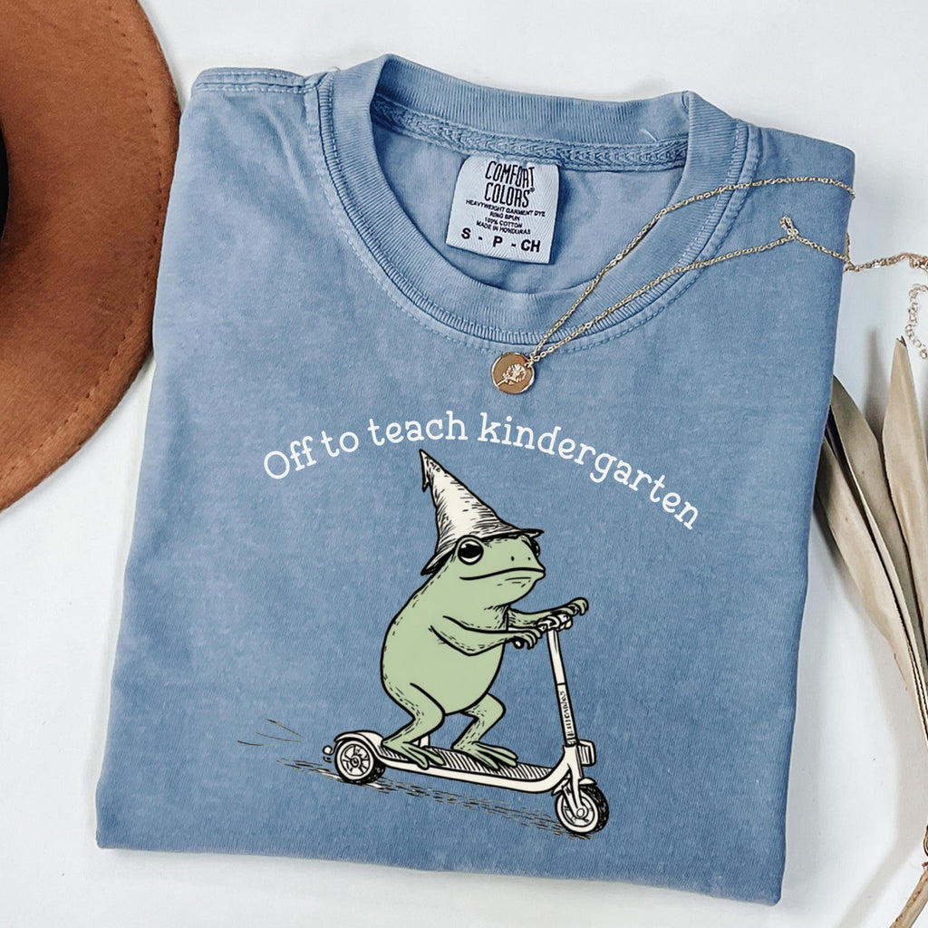 Comfort Colors Teacher Kindergarten Teacher Kindergarten Back School Custom Teacher Appreciation Tee