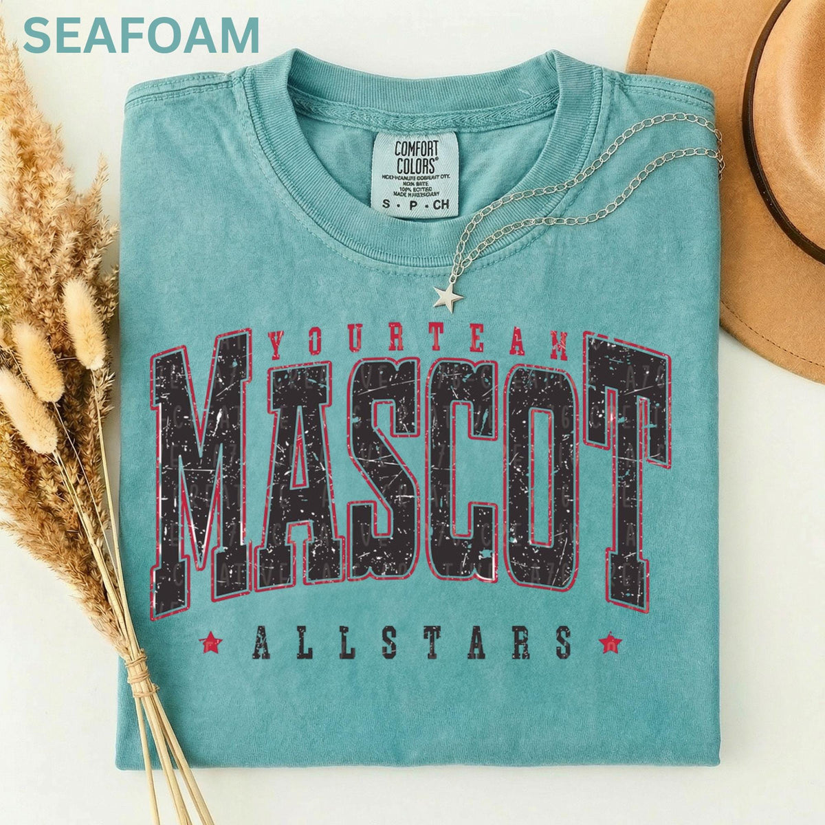 Comfort Colors Personalized Mascot Team Custom Retro Varsity Retro Varsity Custom