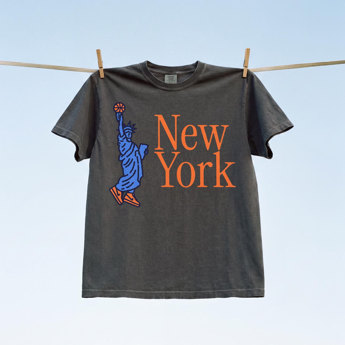 York Statue Liberty Basketball 90s Ny Bball Unisex