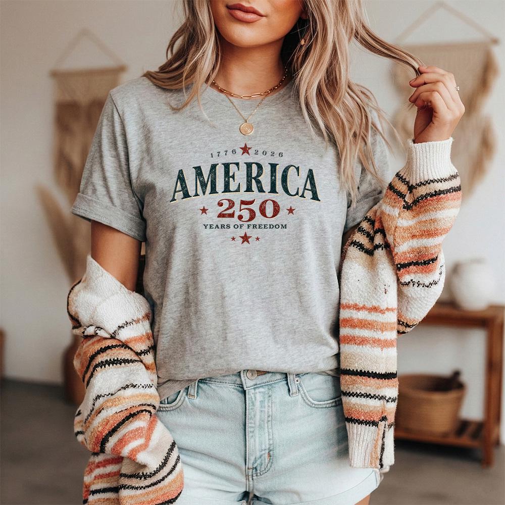 250 Years Freedom Bella Canvas Retro American Flag Usa Flag 4th July Proud Patriotic American