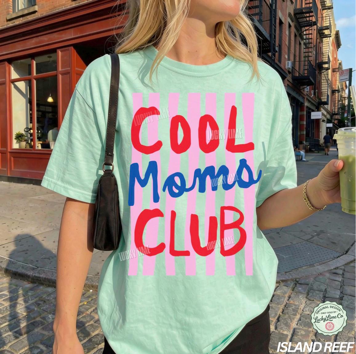 Moms Club Comfort Colors Mom Mama Tee Striped Mom Life Mother Day Mom