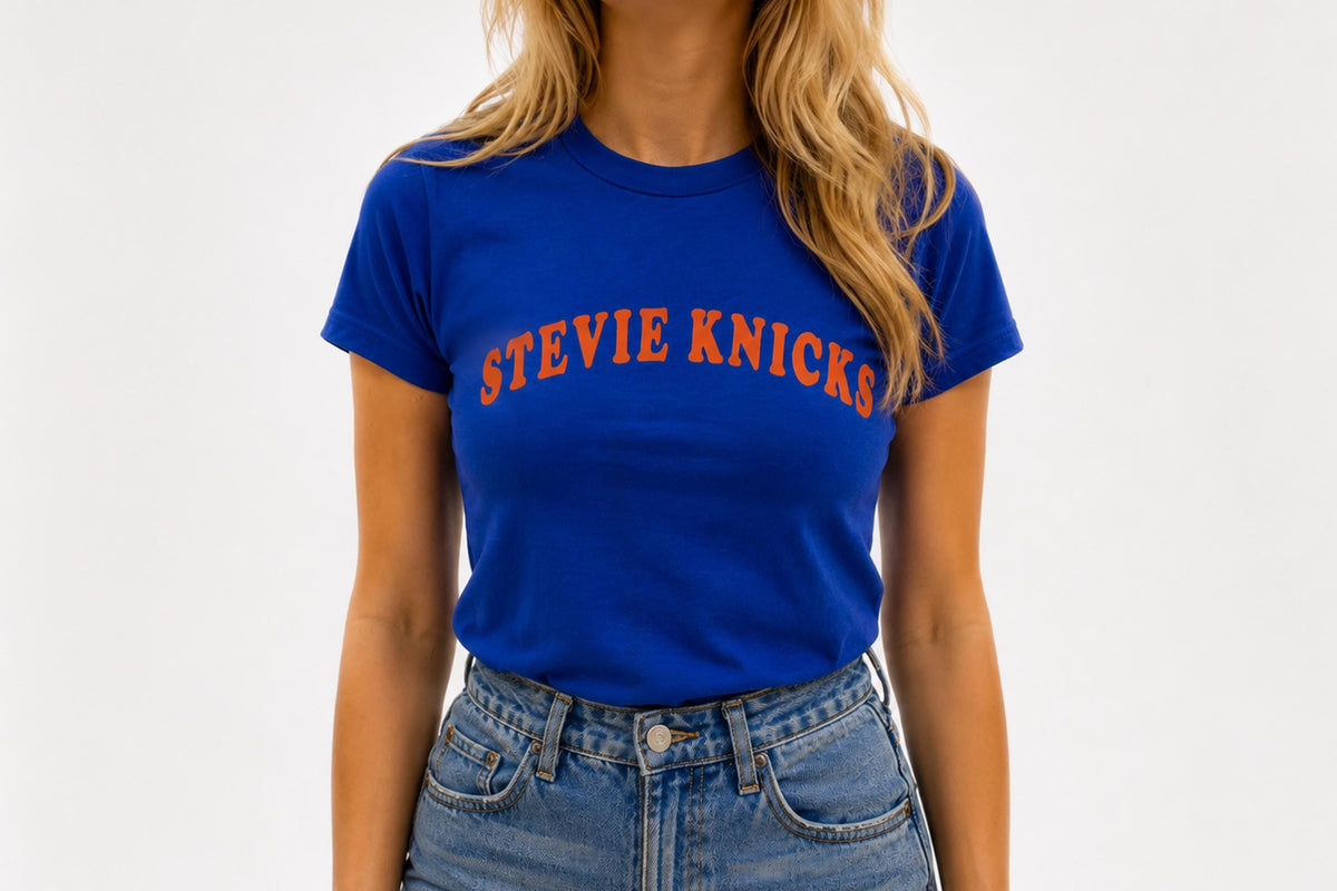 Stevie Knicks Taylor Basketball York Basketball Tee Retro Rock Music Ny Fan Royal Blue Finals