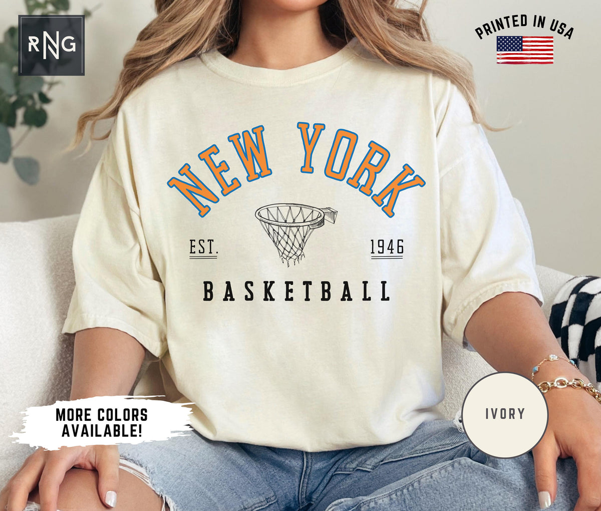York Basketball Retro Knick Basketball York Basketball York Sports Retro Knick Fan