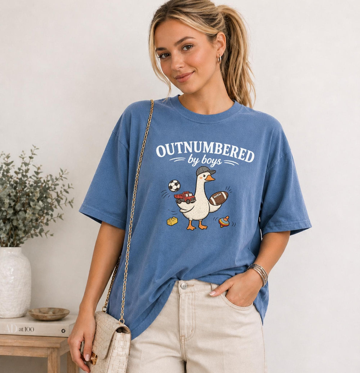 Comfort Colors Boy Mom Mothers Day Mother Goose Boy Mama Boy Mom Mom Tee