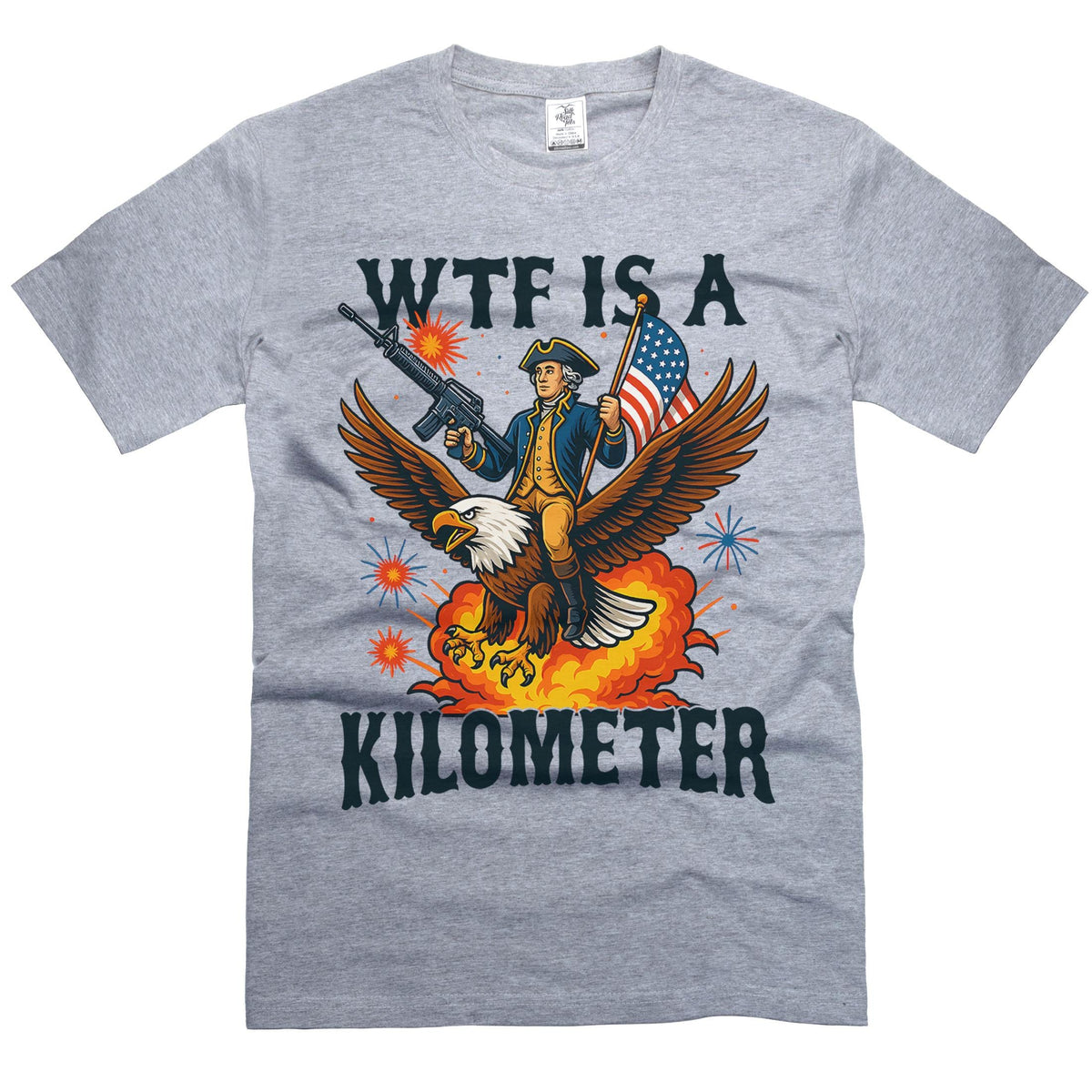 Wtf Kilometer 4th July Sarcastic Tee Unisex
