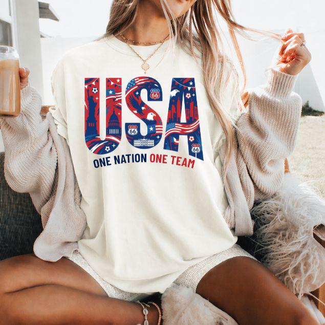 Usa Soccer Fan 2026 Custom Country Canada Mexico Comfort Colors International Football Tee World Soccer Game Day