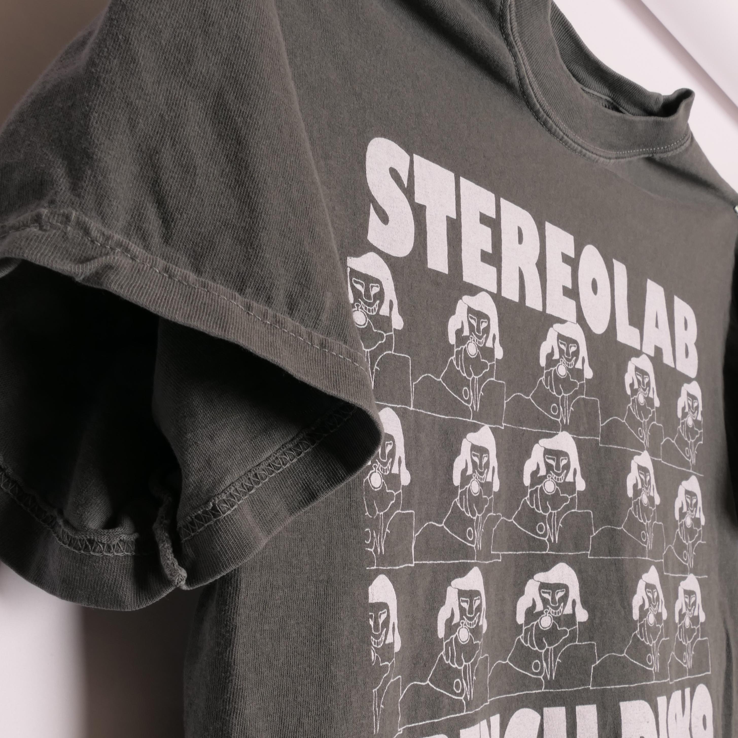Stereolab French Disko Tee Peng Cliff Super 45 French Paris France Electronic Art Music Pop Band Tour Heavyweight Faded Med