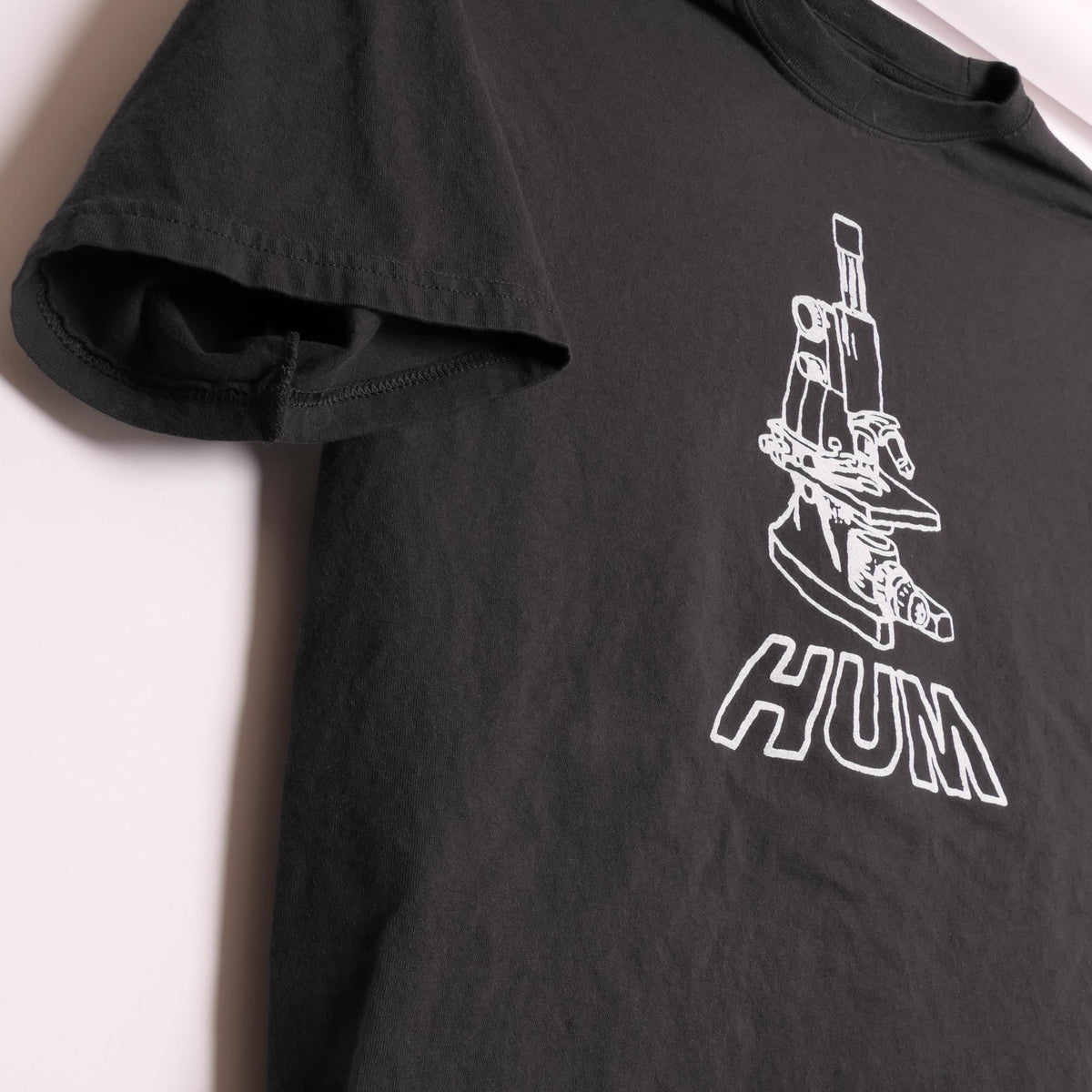 Hum Microscope Logo Tee 12 Inch Records Band Astronaut Tour Metal Post Punk Alternative Rock Grunge Album Shoegaze Xl